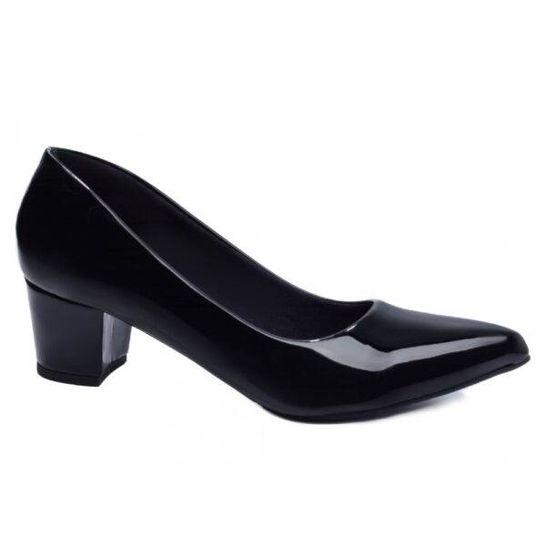 Sapato Scarpin Salto Bloco Grosso Baixo