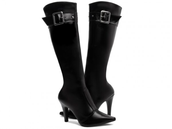 Bota Bico Fino Feminina Preta - Image 5