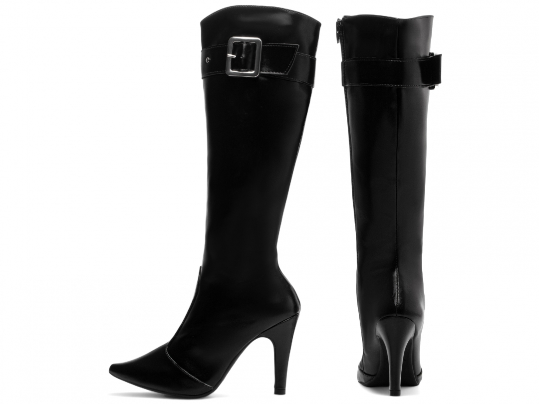 Bota Bico Fino Feminina Preta