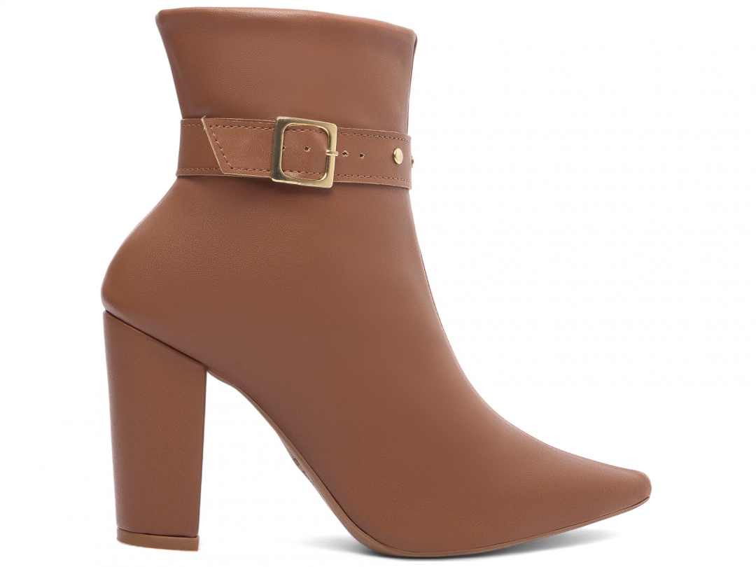 Bota Cano Curto Caramelo