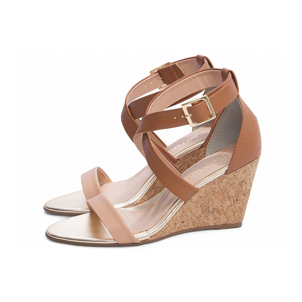 Sandália Plataforma de Cunha Anabela - Imagem 3