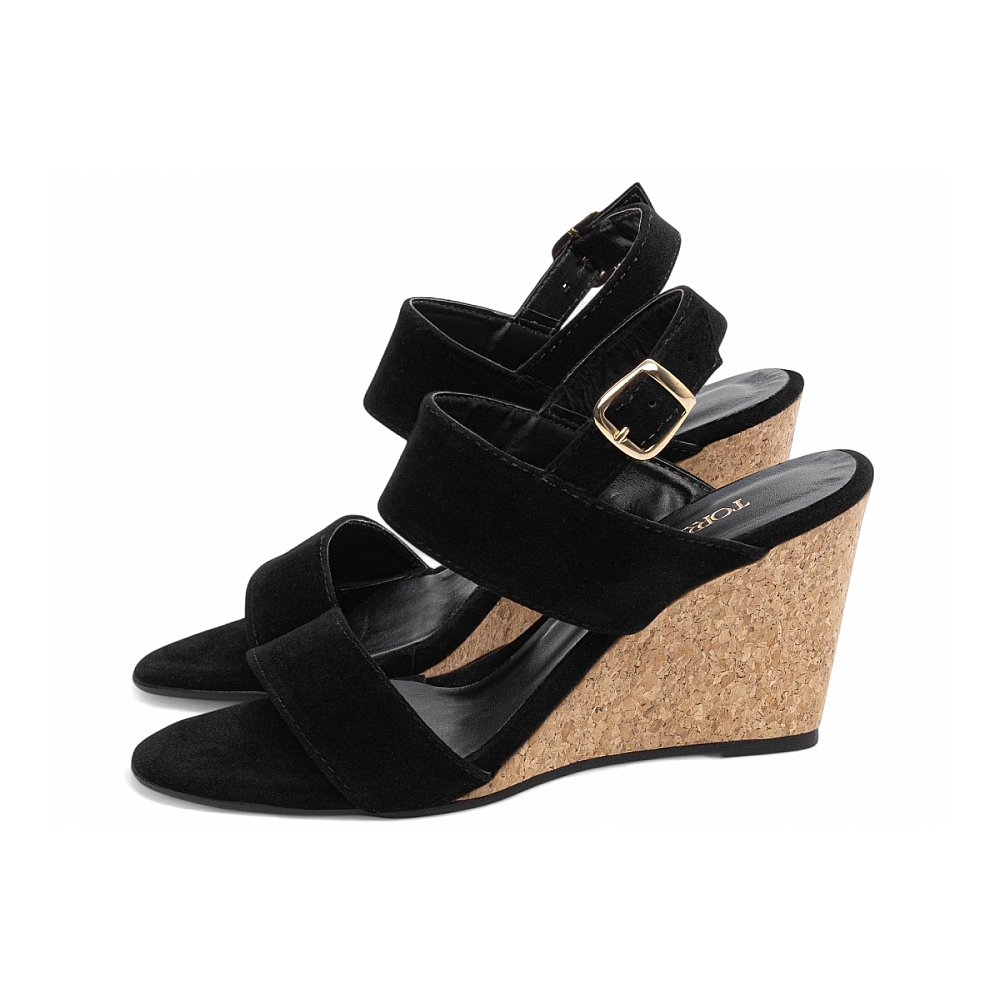 Sandália Plataforma de Cunha Anabela - Imagem 3