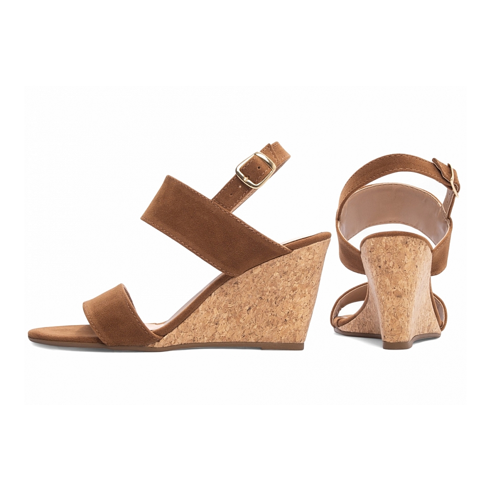 Sandália Plataforma de Cunha Anabela - Imagem 2