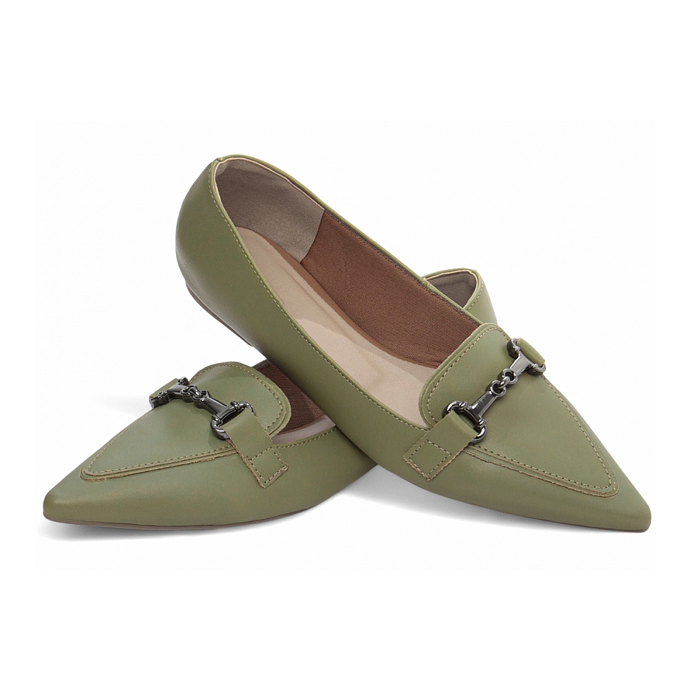 Sapatilha Mocassim Bico Fino Alongado