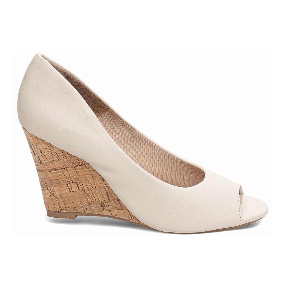 Anabela Plataforma Cunha Feminina