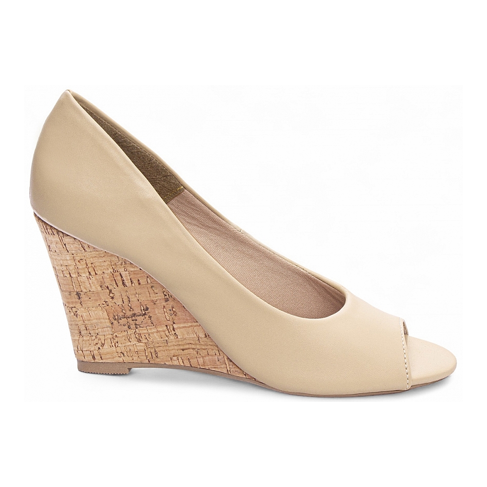 Anabela Plataforma Cunha Feminina