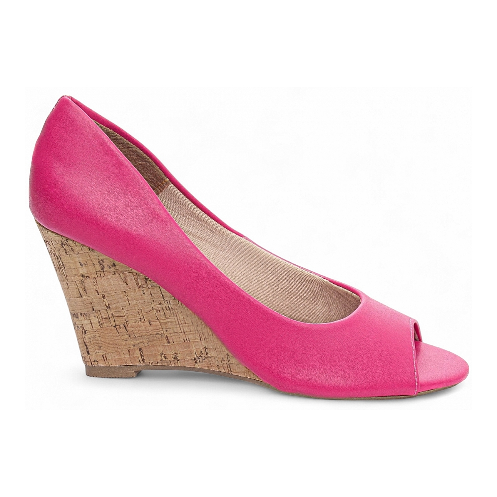 Anabela Plataforma Cunha Feminina