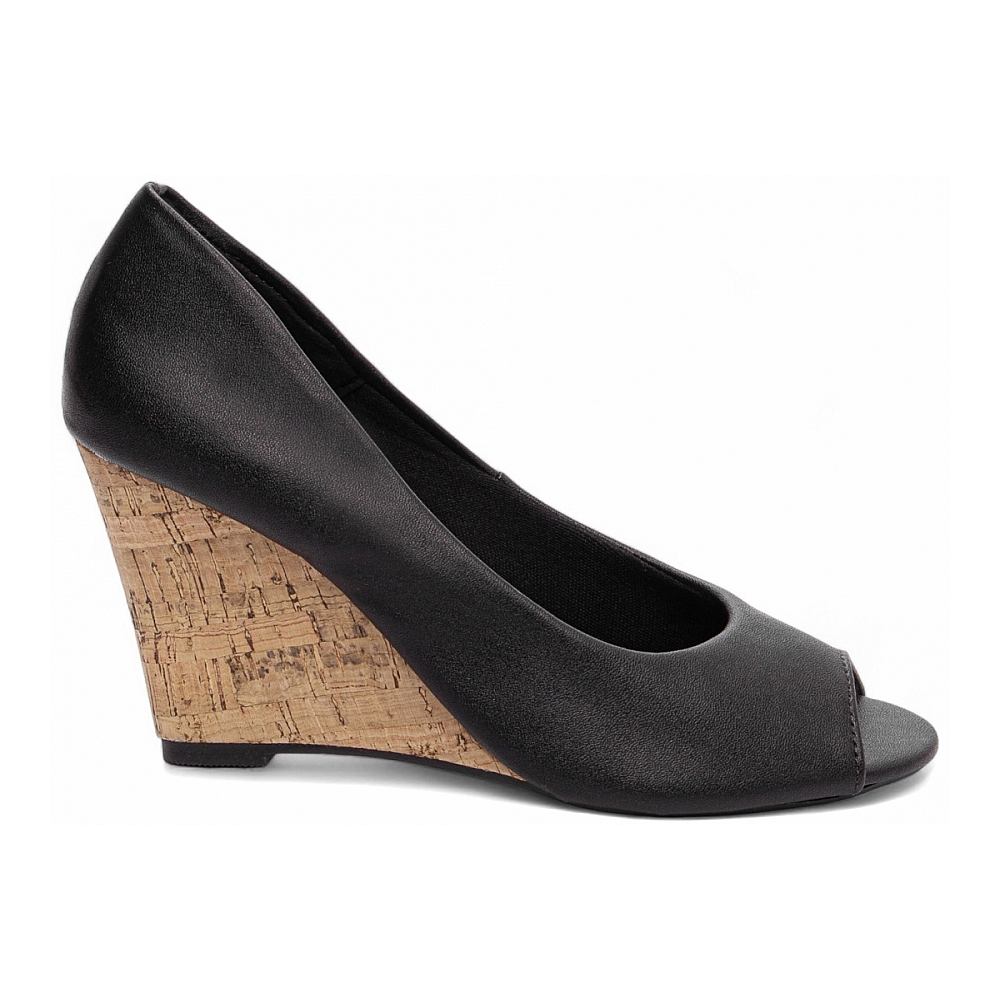 Anabela Plataforma Cunha Feminina