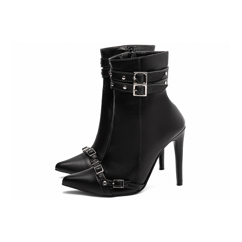 Bota Bico Fino Salto 12 Cano Médio - Imagem 6