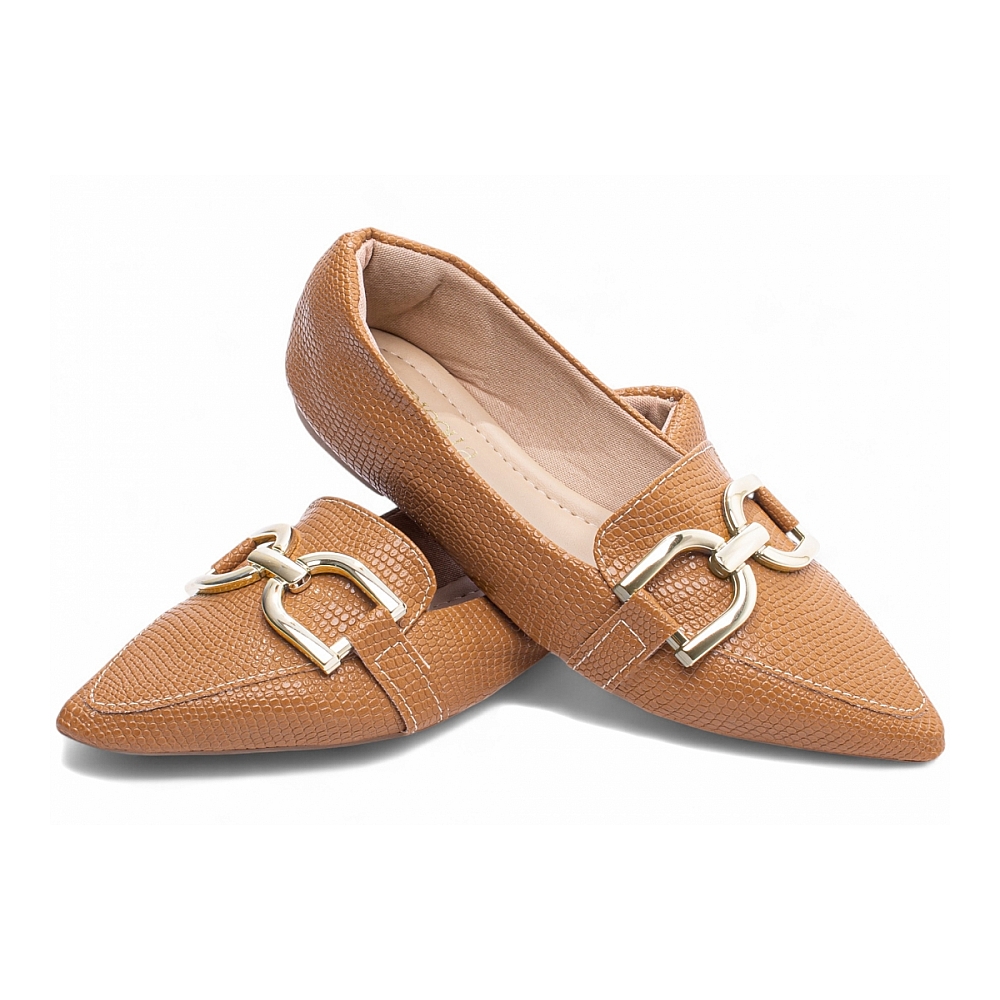 Sapatilha Mocassim Feminino Bico Fino
