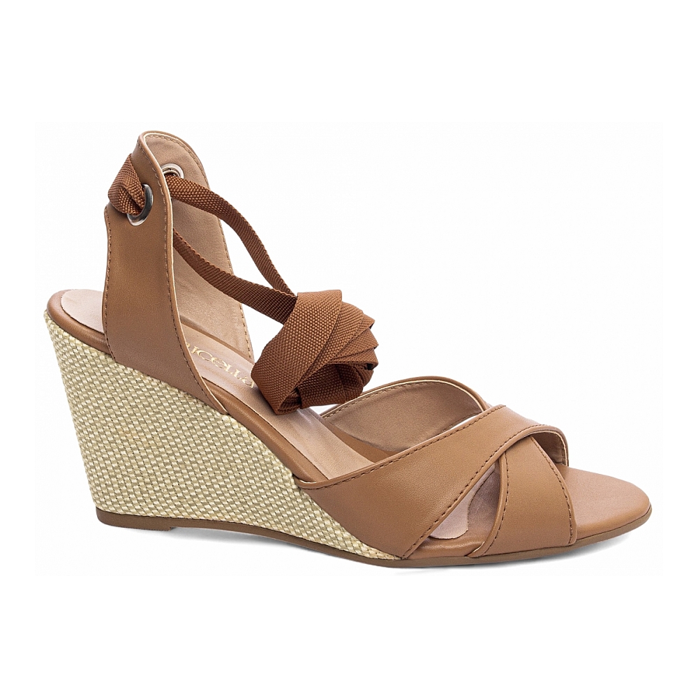 Sandália Plataforma de Cunha Anabela