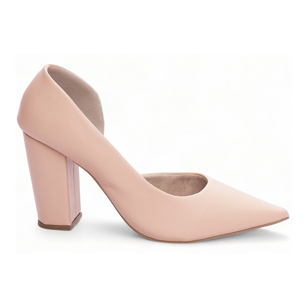 Sapato Scarpin Aberto do Lado