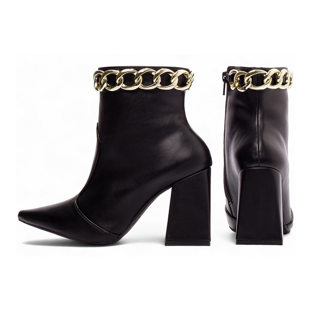 Bota Bico Fino Cano Médio