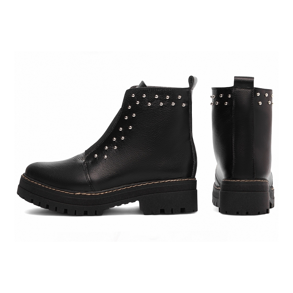 Bota Coturno Sola Tratorada Couro