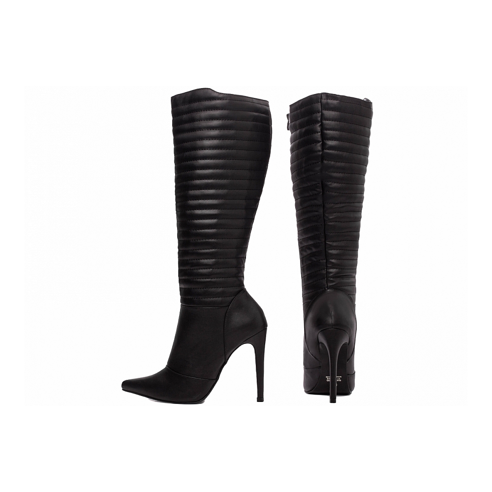 Bota Bico Fino Salto 12 Cano Alto