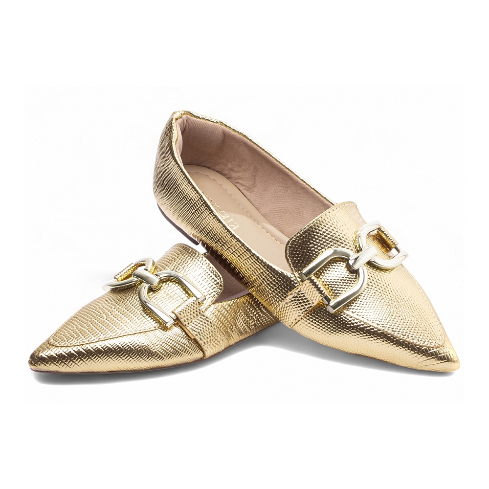Sapatilha Mocassim Feminino Bico Fino