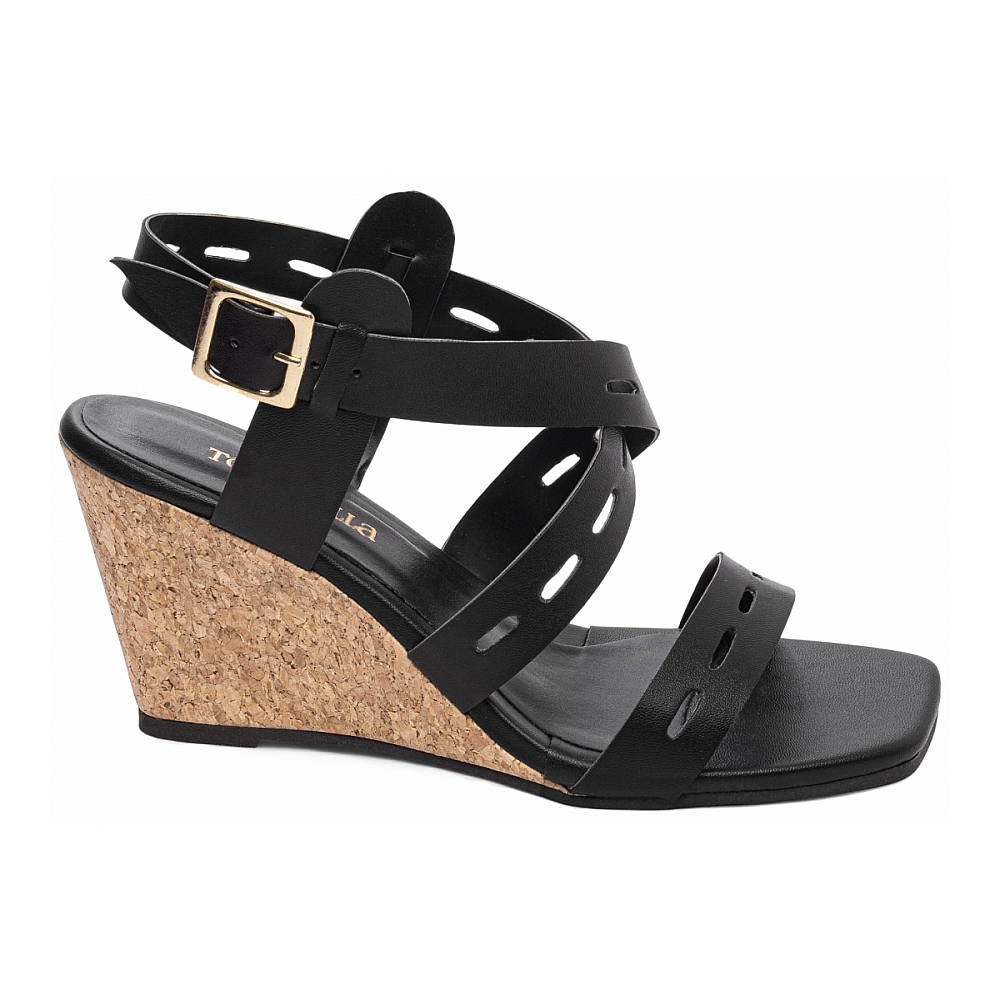 Sandália Plataforma de Cunha Anabela