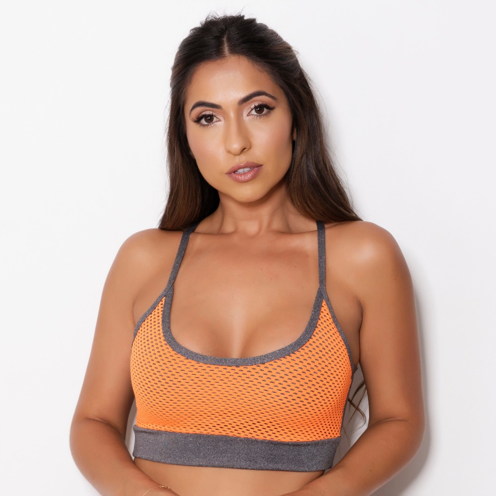 Top sem Bojo Detalhe Tela - Imagem 5