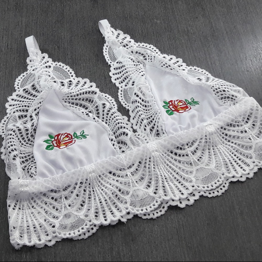 Conjunto em Microfibra e Renda com Bordado - Imagem 6