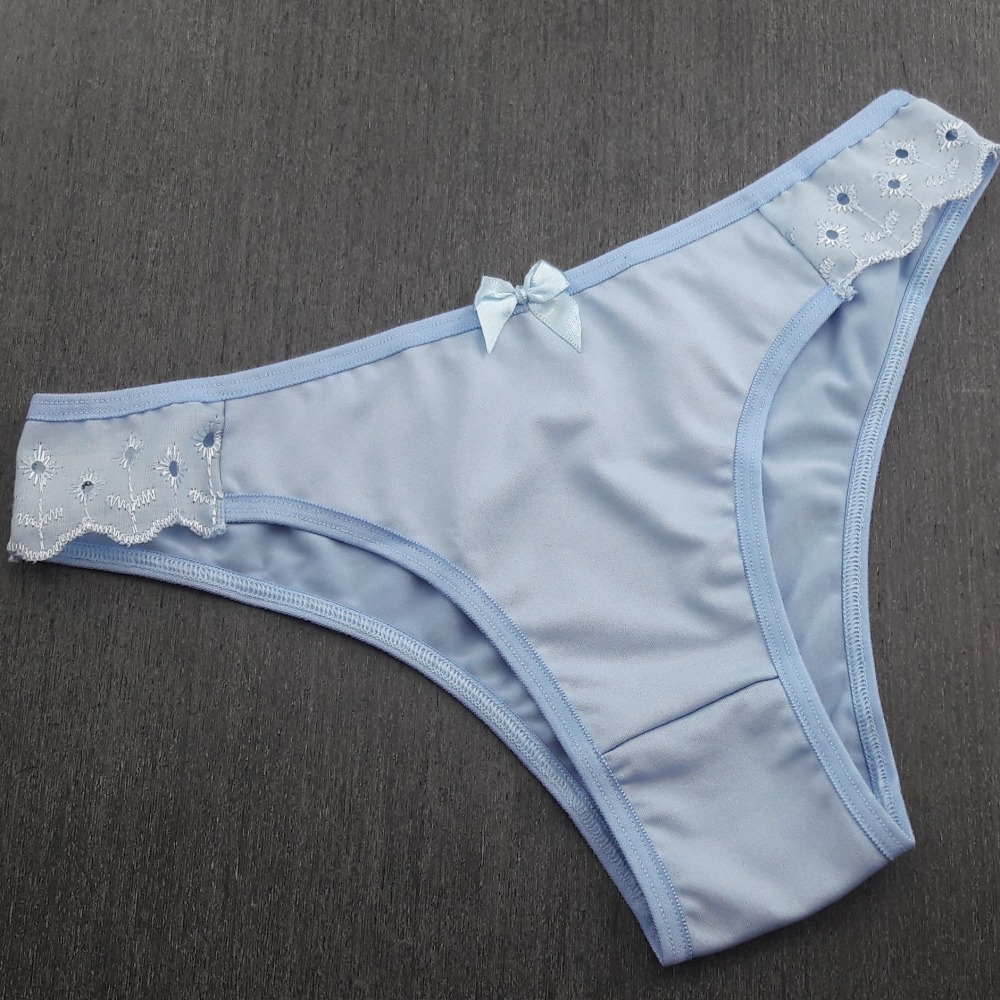 Calça Básica Lateral Bordado Inglês - Imagem 8