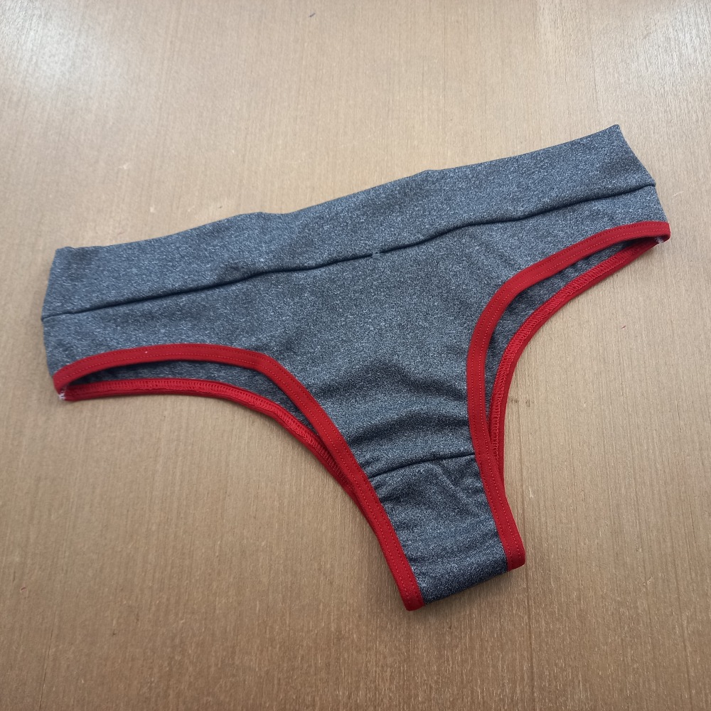 Kit com 3 Calcinhas Mescla Cós Duplo Frontal - Imagem 5