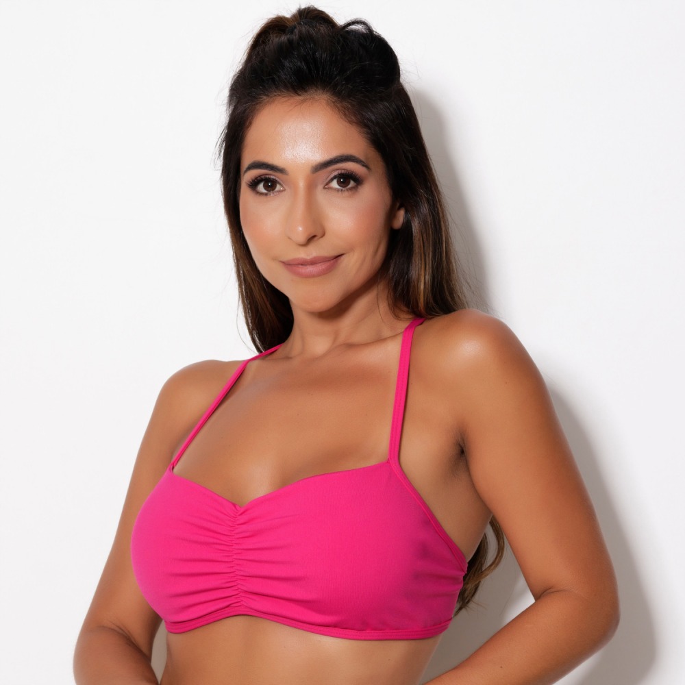 Top Esportivo Pink Energize MTX MODA - FlexFit Dinâmico e Conforto de Alto Impacto - Imagem 3