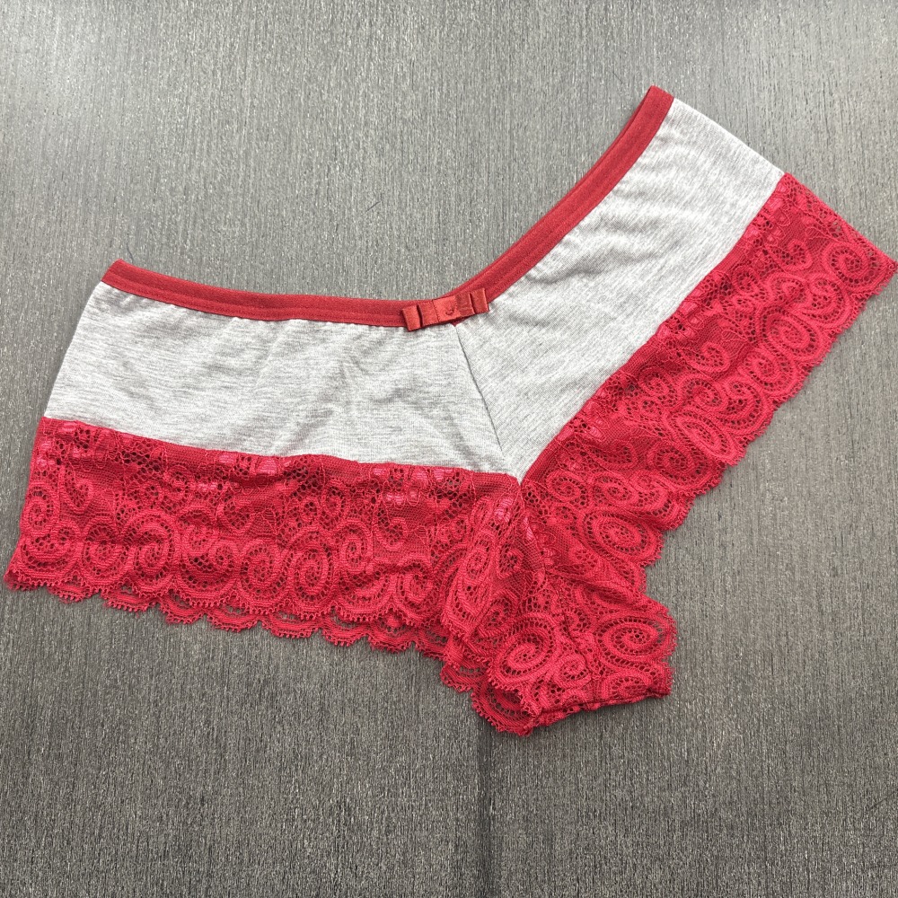 Conjunto com Bojo em Tecido Mescla e Renda - Imagem 9