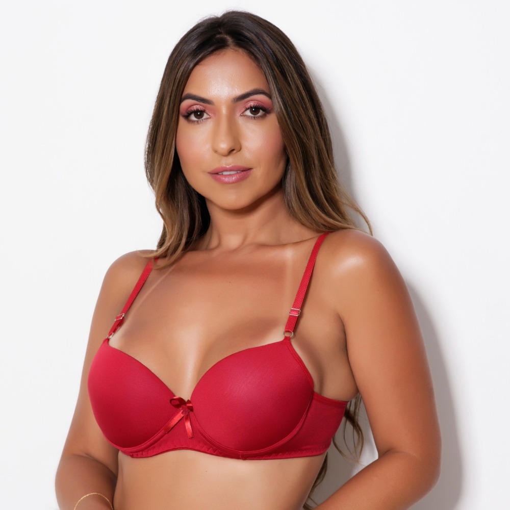 Sutiã Básico Liso Com Bojo e Arco - Imagem 3