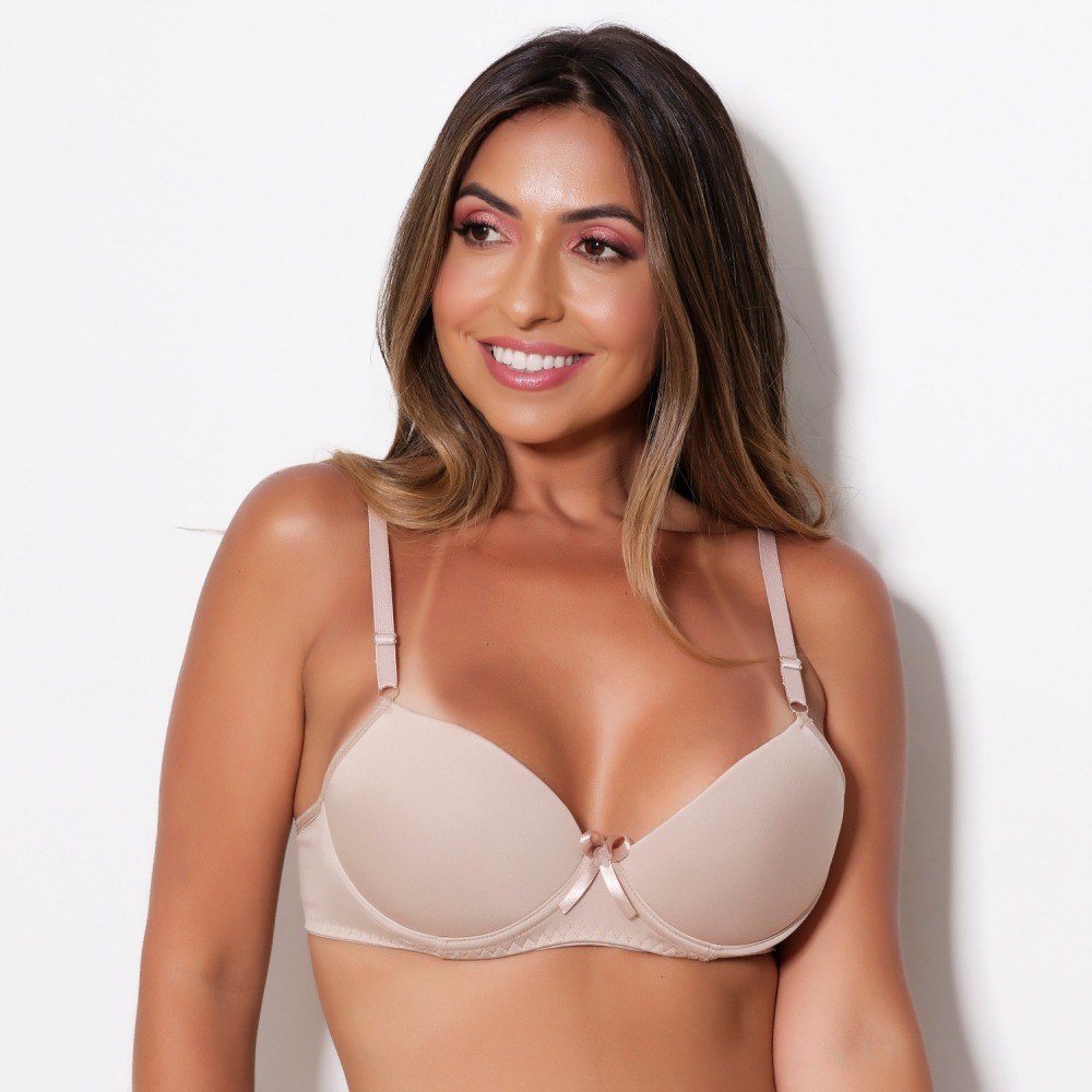 Sutiã Básico Liso Com Bojo e Arco - Imagem 5