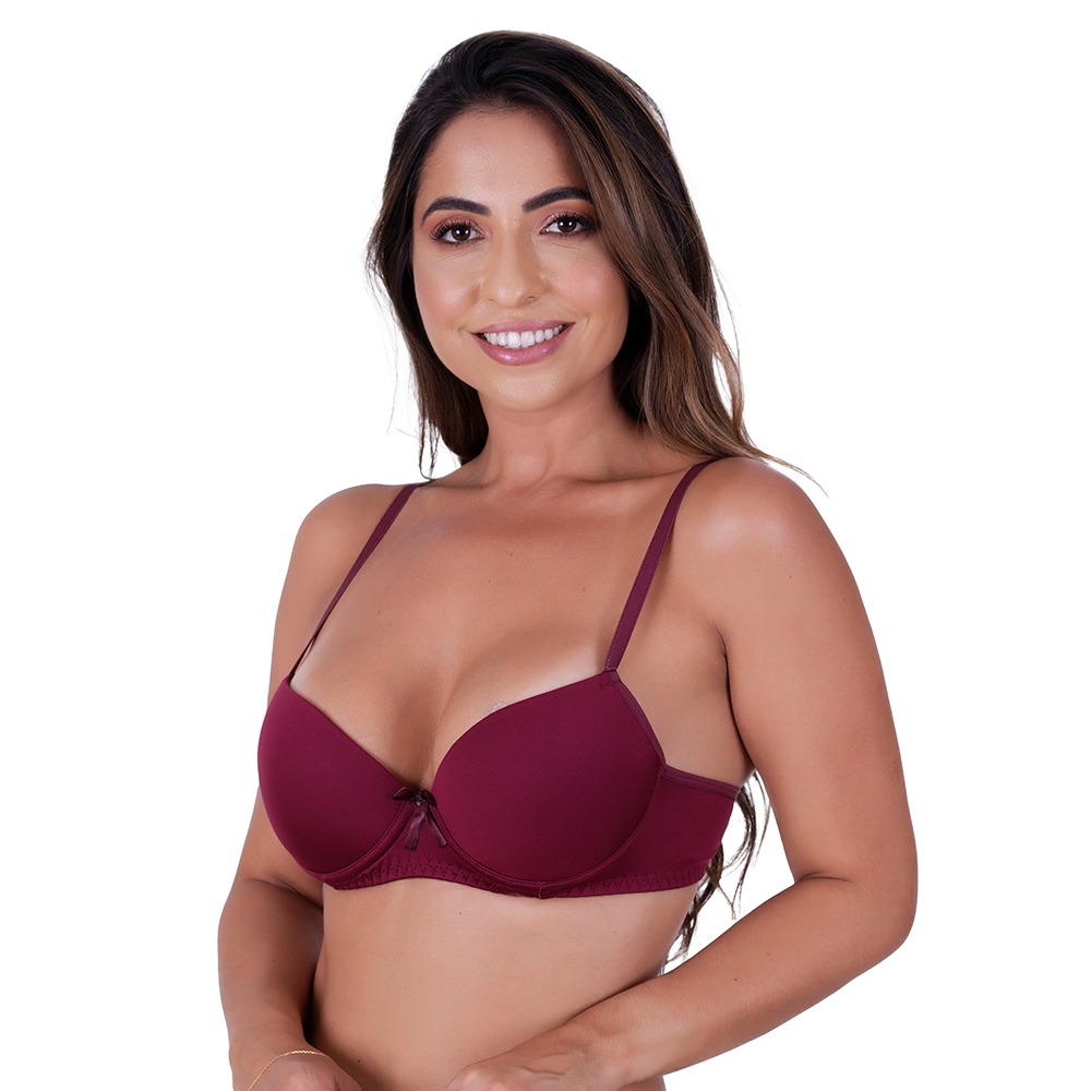 Sutiã Básico Liso Com Bojo e Arco - Imagem 7