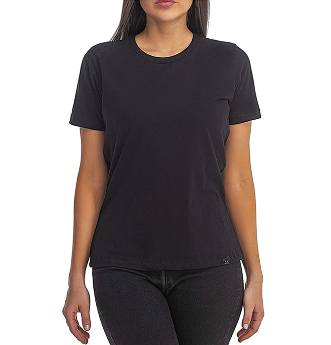 T-Shirt Básica Gola Redonda Preta